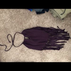 Dark Purple Bikini Swimsuit Top